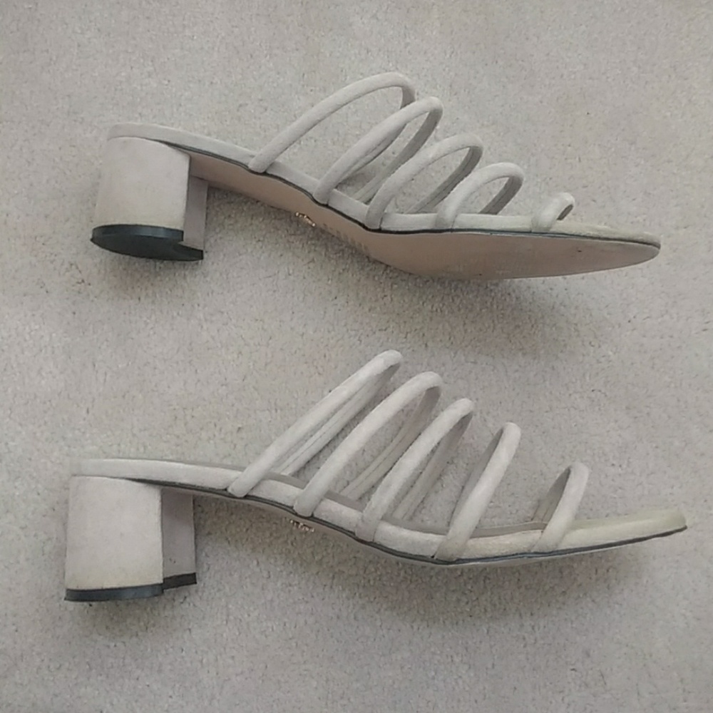 Nanette Lepore "Daylight" Suede Tube Slide Sandals - Picture 4 of 8